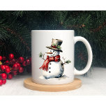 Cute Snowman Winter Mug<br><div class="desc">This adorably sweet snowman is sure to bring a smile to many this holiday season!</div>