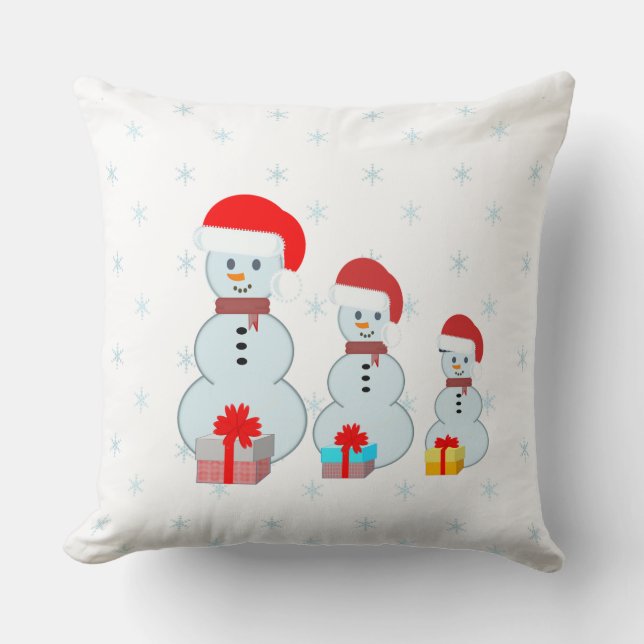 Cute snowmen cushion (Front)