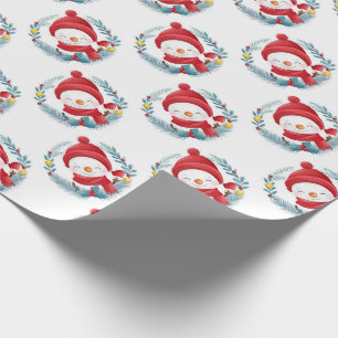 Cute Snowmen Wrapping Paper