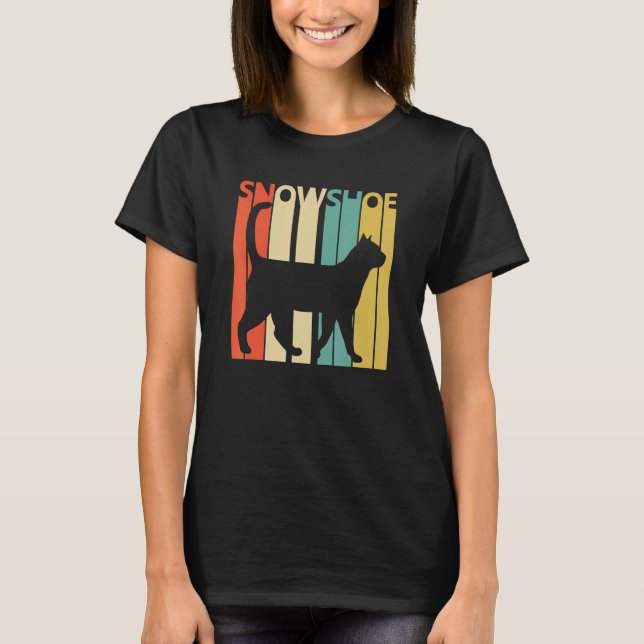 Cute Snowshoe Cat T-Shirt (Front)