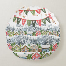 Cute Snowy Christmas Village