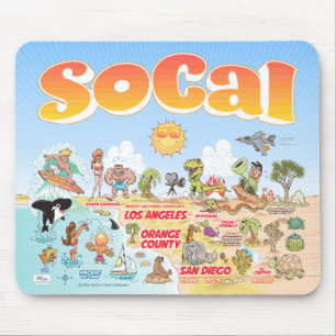 Cute SoCal Mouse Pad