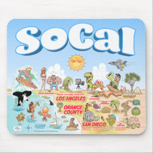 Cute SoCal Mouse Pad