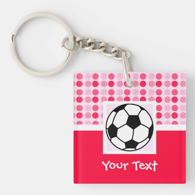 Cute Soccer Ball Key Ring (Front)