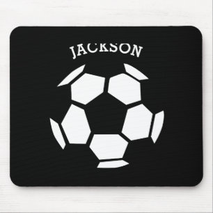 Cute Soccer Ball Personalized Kids Sports T Shirt Mouse Mat