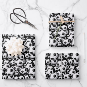 cute Soccer ball sports pattern Wrapping Wrapping Paper Sheet