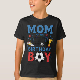 Cute Soccer Birthday Boy Party Soccer Mum T-Shirt