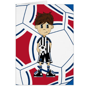 Cute Soccer Boy Card