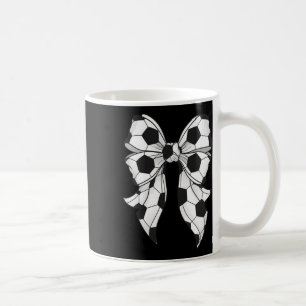 Cute Soccer Coquette Bow For Women Girls Soccer Ma Coffee Mug