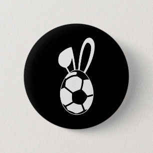 Cute Soccer Egg Shirt - Soccer Easter Egg Gift 6 Cm Round Badge