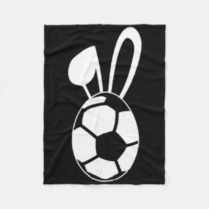 Cute Soccer Egg Shirt - Soccer Easter Egg Gift Fleece Blanket