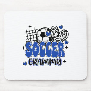 Cute Soccer Grammy Leopard Funny Soccer Mama Mom M Mouse Mat