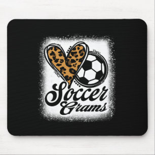 Cute Soccer Grams Leopard Heart  Mouse Mat