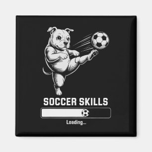 Cute Soccer Pug Skills Loading Dog Score Cleats My Magnet