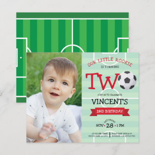 Cute Soccer Ribbon Budget Photo 2nd Birthday