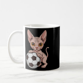 Cute Soccer Sphynx Just Girl Who Loves Cats Ball G Coffee Mug
