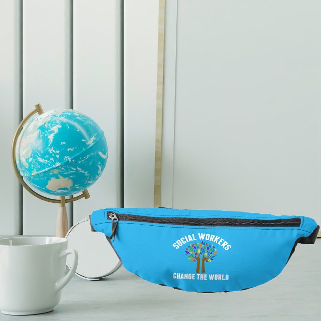 Cute Social Work Inspirational Quote Bum Bags (Creator Uploaded)