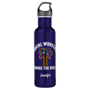 Cute Social Work Quote 710 Ml Water Bottle