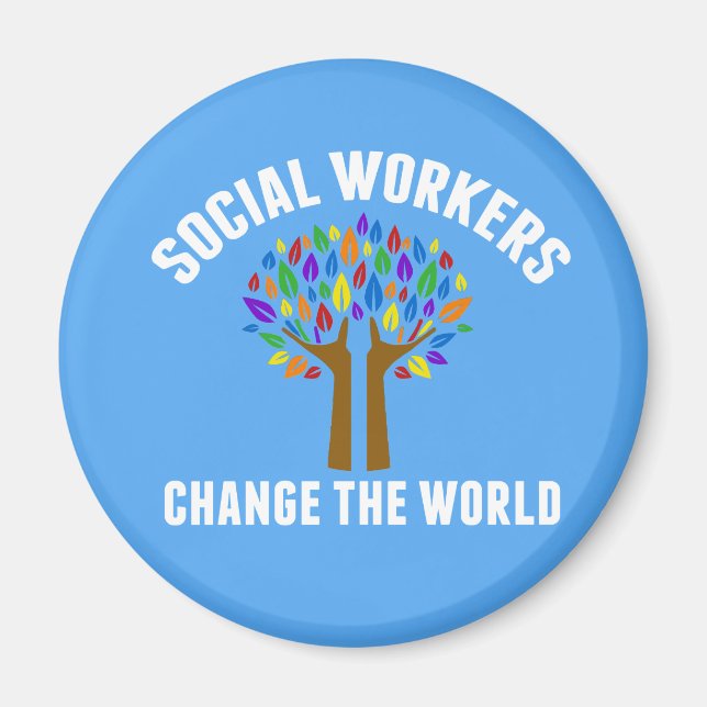 Cute Social Work Quote Magnet (Front)