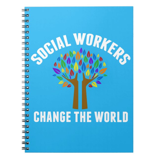 Cute Social Work Quote Notebook (Front)