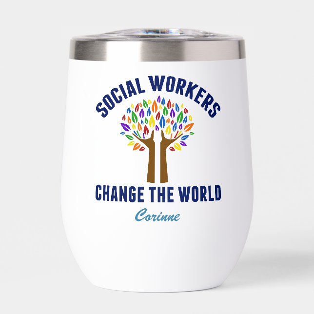 Cute Social Work Quote Personalised Social Worker (Front)