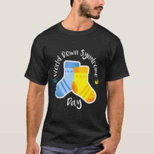 Cute Socks Graphic Gift World Down Syndrome Awaren T-Shirt