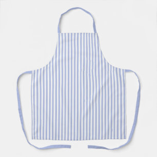 Cute Soft Blue and White Striped Apron