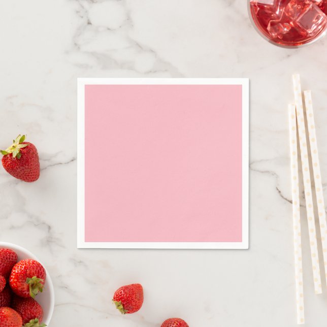 Cute Soft Pink Paper Napkins (Insitu)