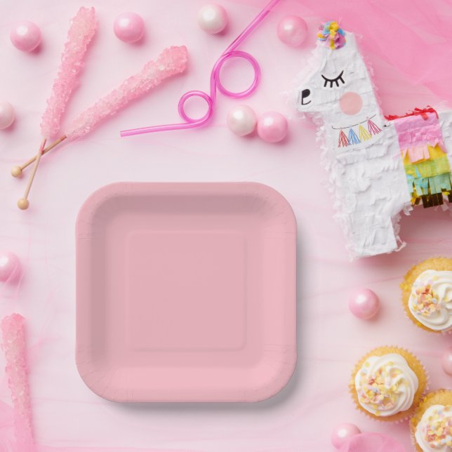 Cute Soft Pink Paper Plates (Party)