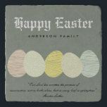 CUTE SOFT SUBTLE PASTEL EASTER EGGS PERSONALIZED TRIVET<br><div class="desc">If you need any further customisation or any other matching items,  please feel free to contact me at yellowfebstudio@gmail.com</div>
