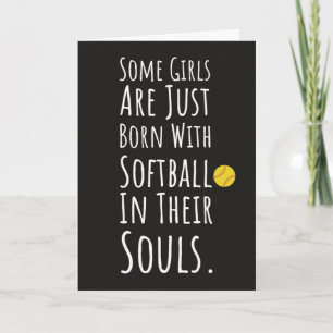 Cute Softball Cards Player Girls For Kids
