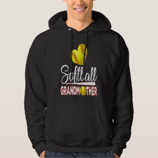 Cute Softball Grandmother Baseball  Women Mother's Hoodie