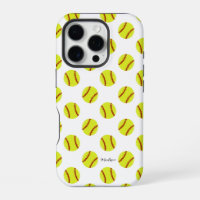 Cute Softball Pattern Personalised Name