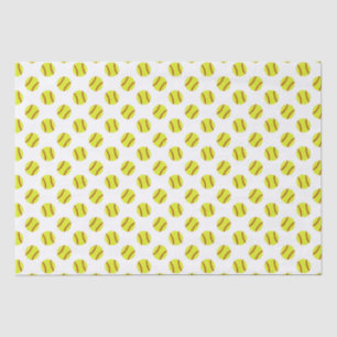 Cute Softball Pattern Tissue Paper