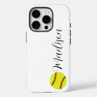 Cute Softball Personalised Name