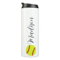 Cute Softball Personalised Name