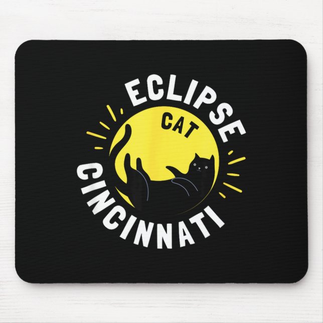 Cute Solar Eclipse 4 8 24 Mouse Mat (Front)
