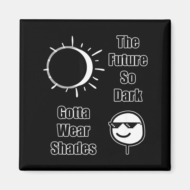 Cute Solar Eclipse April Spring Totality Magnet (Front)