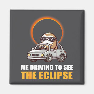 Cute Solar Eclipse Sloth Total Solar Magnet