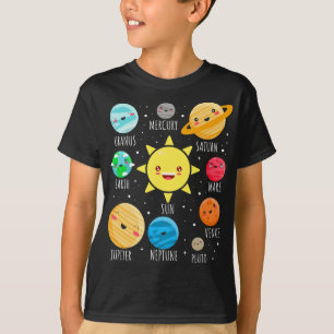 Cute Solar System Planets, Funny Galaxy Tee for Sp