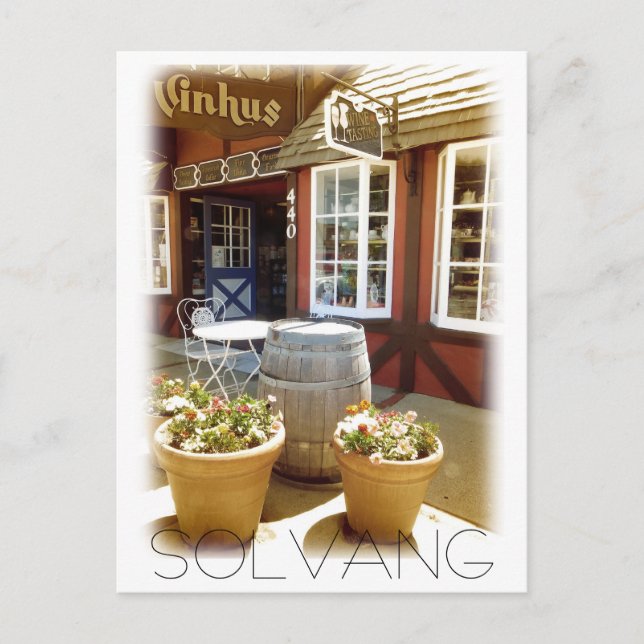 Cute Solvang Postcard! Postcard (Front)