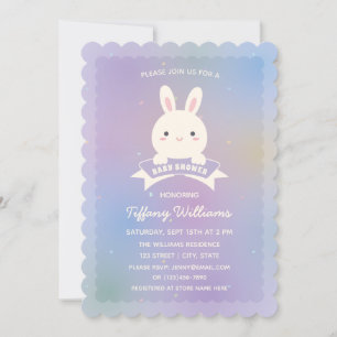 Cute Some Bunny Elegant Gender Neutral Baby Shower Invitation