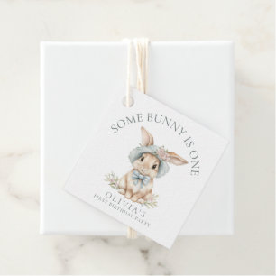 Cute Some Bunny is One 1st Birthday Thank You Favour Tags