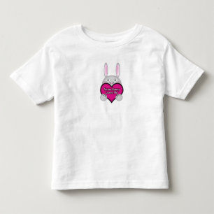 Cute Some Bunny Loves Me Heart Toddler T-Shirt