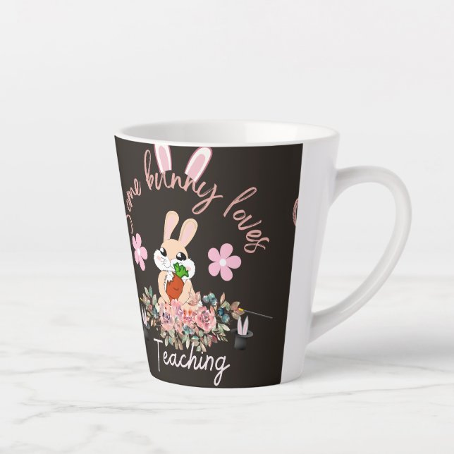 Cute some bunny loves teaching mug (Right)