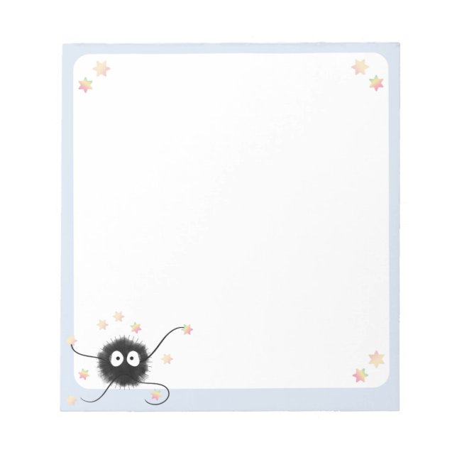 Cute Soot Creature Notepad (Front)