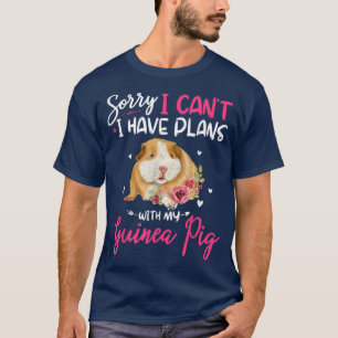 Cute Sorry I Have Plans With My Guinea Pig Farmer T-Shirt