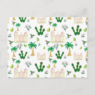 Cute Southern California Animals and Plants Postcard