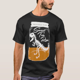 Cute Southern Sweet Tea Re Jar  Funny T Re Dinosau T-Shirt