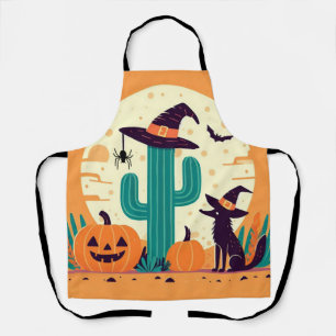 Cute, southwestern Halloween desert/cactus Apron